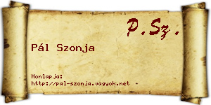 Pál Szonja névjegykártya