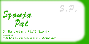 szonja pal business card